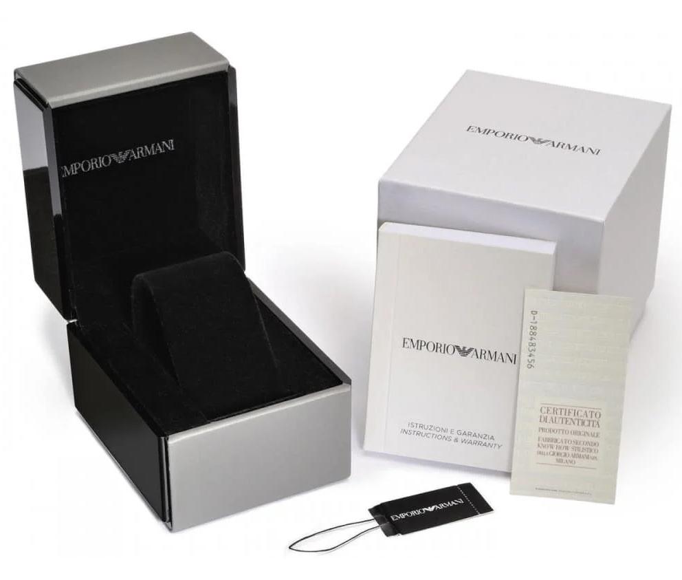 Emporio Armani Sportivo AR2462 watch with original packaging, box, and documentation