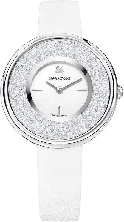 Swarovski Graceful Lady Floating Crystals White Dial White Strap Women's Watch 5275046