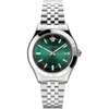Versace Hellenyium Silver Green Dial Men's Watch VEVK01021