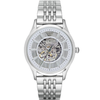 Emporio Armani Meccanico Skeleton Silver Dial Silver Steel Men's Watch AR1945