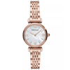 Emporio Armani Gianni T-Bar MOP Dial Rose Gold Women's Watch - AR11316