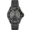 Watch Diver Diver Grey Sunray date window Dial Black PVD Men's Watch - AR11398