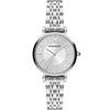 Emporio Armani Gianni T-Bar Sunray Silver Crystal Silver Women's Watch - AR11445