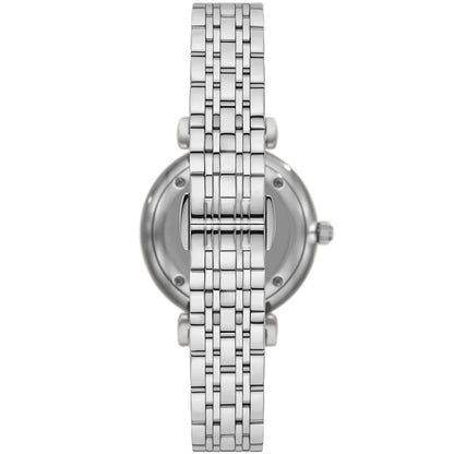 Emporio Armani Gianni T-Bar Sunray Silver Crystal Silver Women's Watch - AR11445