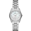 Emporio Armani Federica women's watch with white mother-of-pearl dial and silver stainless steel bracelet