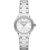 Emporio Armani Mia AR11596 white dial watch with diamond-set bezel and stainless steel bracelet