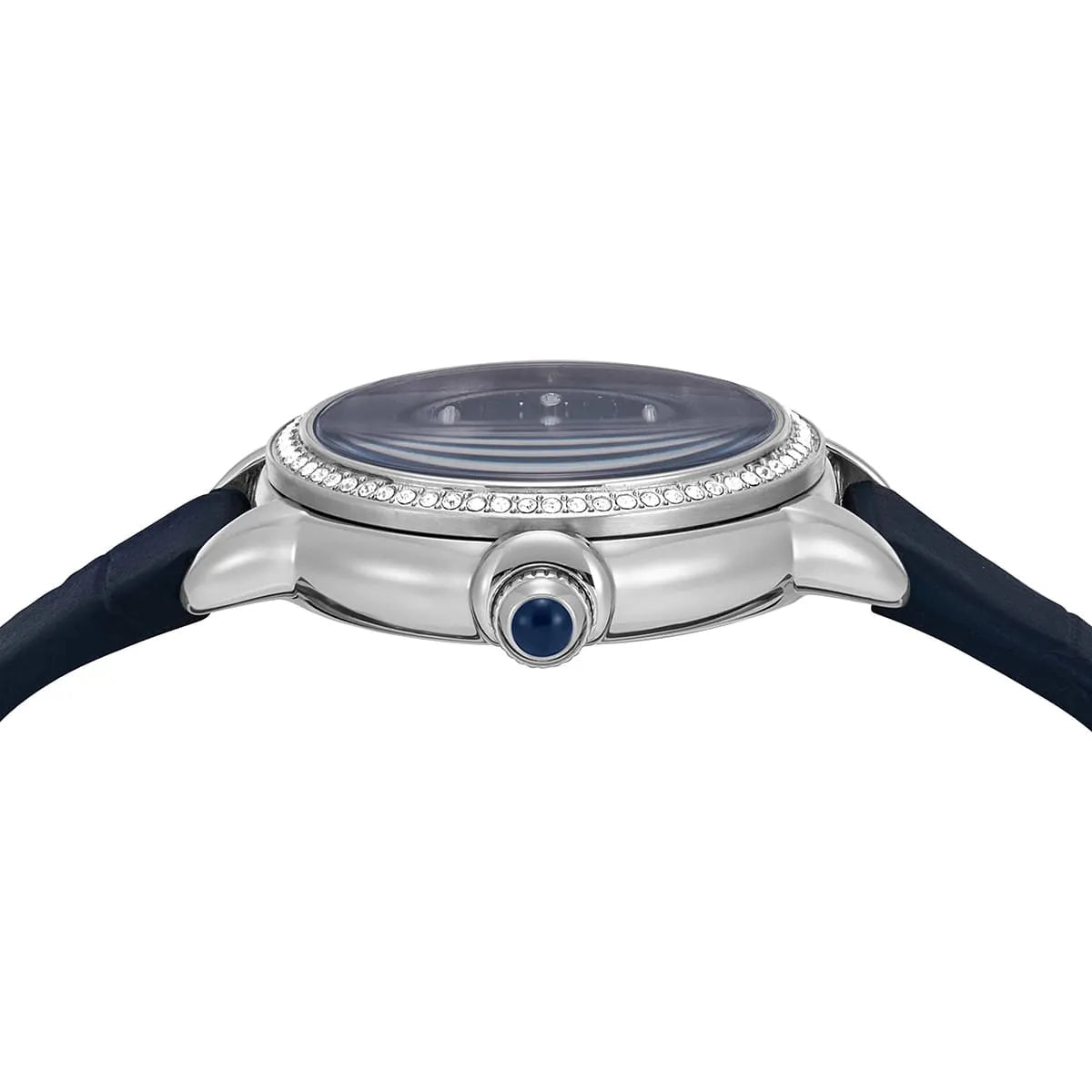 Top-down view of AR11629 dial detail showing moonphase, crystal markers, and bezel
