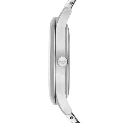 Side view of Emporio Armani AR1867 watch showing case profile and strap