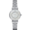 Emporio Armani Gianni T-Bar AR1908 women's watch with white dial, silver stainless steel bracelet