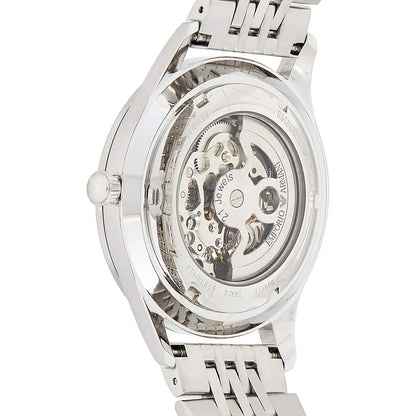 Emporio Armani Meccanico Skeleton Silver Dial Silver Steel Men's Watch AR1945