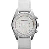 Emporio Armani Chronograph White Leather Women's Watch AR6011