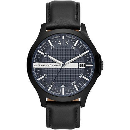 Armani Exchange Hampton AX2411 watch with black case and blue dial