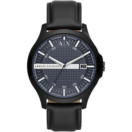 Armani Exchange Hampton AX2411 watch with black case and blue dial