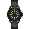 Armani Exchange Leonardo AX1855 black-tone men's watch with black dial and gold hour markers