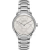 Burberry Classic Check silver dial men's watch with stainless steel bracelet