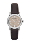 Burberry The City Nova women's watch with brown dial and brown leather strap