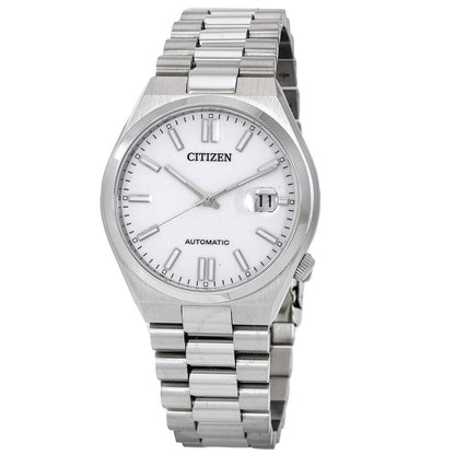 Citizen Tsuyosa automatic 40mm watch with white dial and stainless steel bracelet
