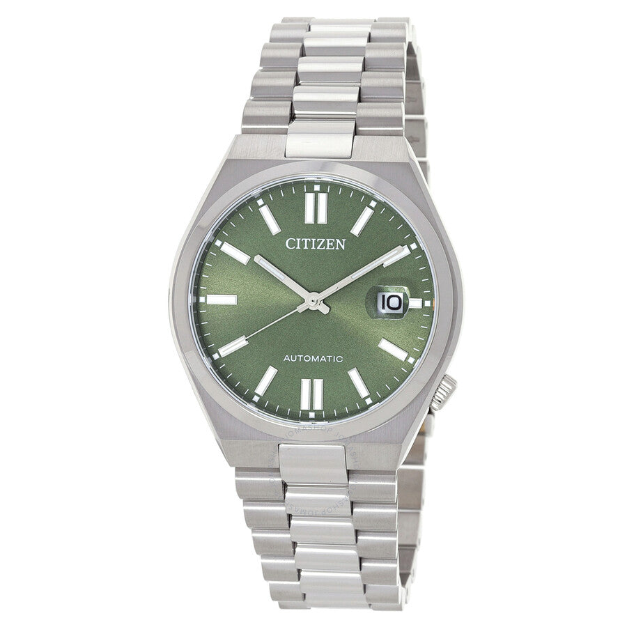 Citizen Tsuyosa Automatic 40mm watch with green dial and stainless steel bracelet