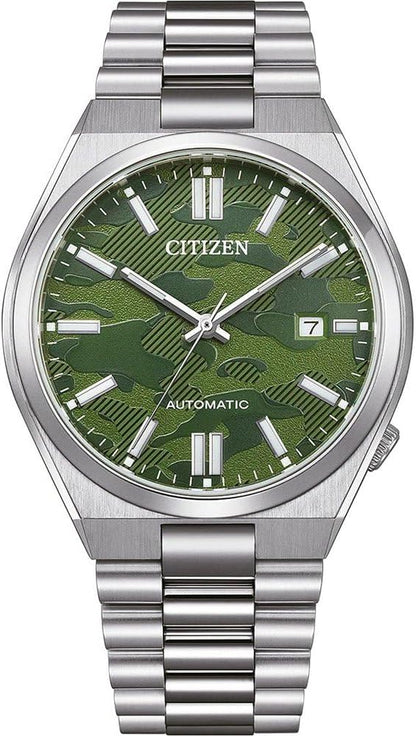 Citizen Tsuyosa Automatic 40mm watch with green dial and stainless steel bracelet