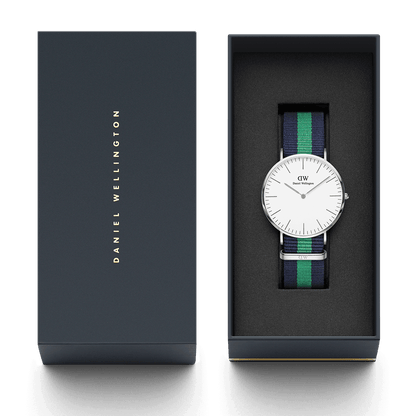 Daniel Wellington Warwick watch in original packaging with owner's guide and branded box