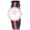 Daniel Wellington Winchester 36mm women's watch with white dial and rose gold case