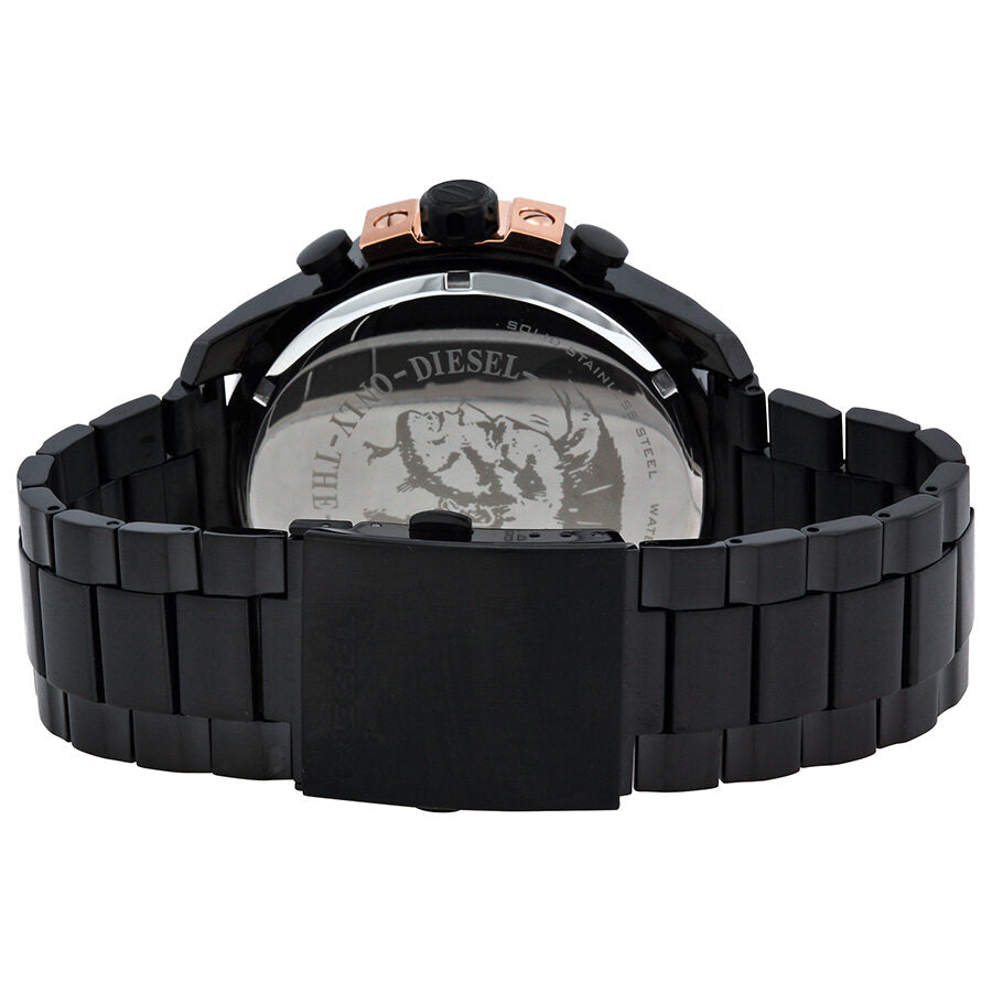 Diesel Chief watch caseback displaying stainless steel with engraved Diesel branding