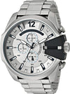 Diesel Mega Chief Chrono men's watch with white dial and three chronograph sub-dials