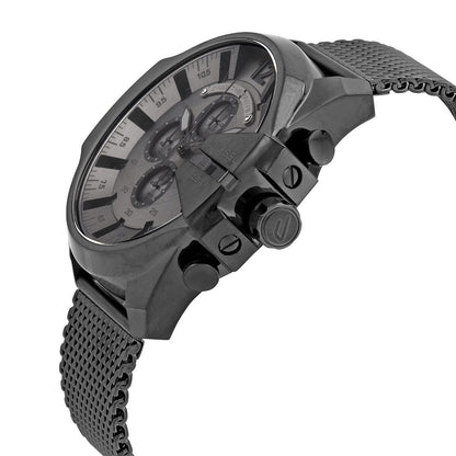 Diesel Mega Chief watch side angle view showing case profile and chronograph pushers