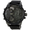 Diesel Mr. Daddy 2.0 chronograph watch with black dial and dual time zone display
