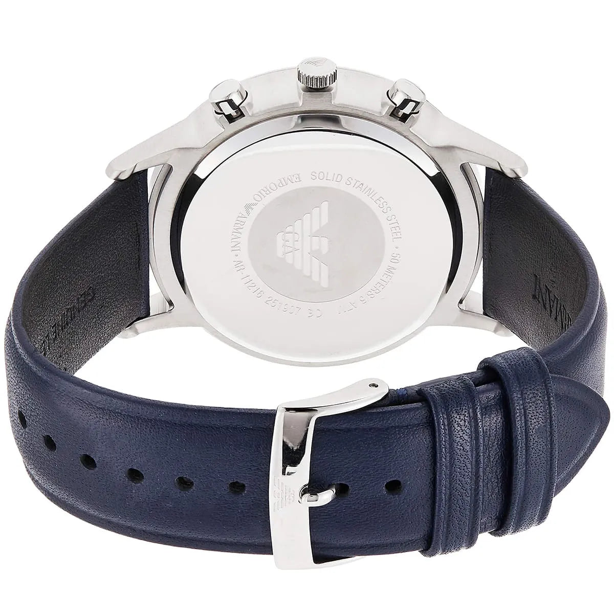 Emporio Armani AR11216 watch caseback with Emporio Armani eagle logo engraved