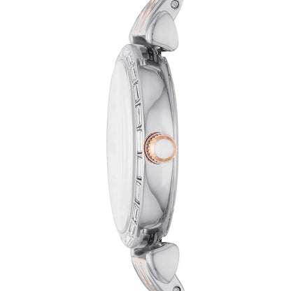 Side profile of Emporio Armani AR11290 watch showing case depth and bracelet
