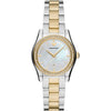 Emporio Armani AR11559 two-tone stainless steel watch with crystal-set bezel and date window