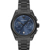 Emporio Armani AR11561 chronograph watch with blue dial and black stainless steel bracelet