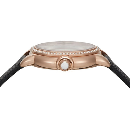 Emporio Armani AR11598 side profile showing rose gold case thickness and crown