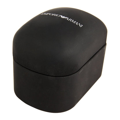 Emporio Armani watch box with brand branding