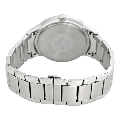 Emporio Armani AR2472 watch caseback showing stainless steel and Emporio Armani branding