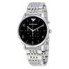 Emporio Armani Beta chronograph watch with black dial and stainless steel bracelet