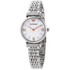 Emporio Armani Gianni T-Bar women's watch with white mother-of-pearl dial and silver bracelet