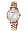 Emporio Armani Gianni T-Bar rose gold women's watch with crystal-set dial and rose gold bracelet