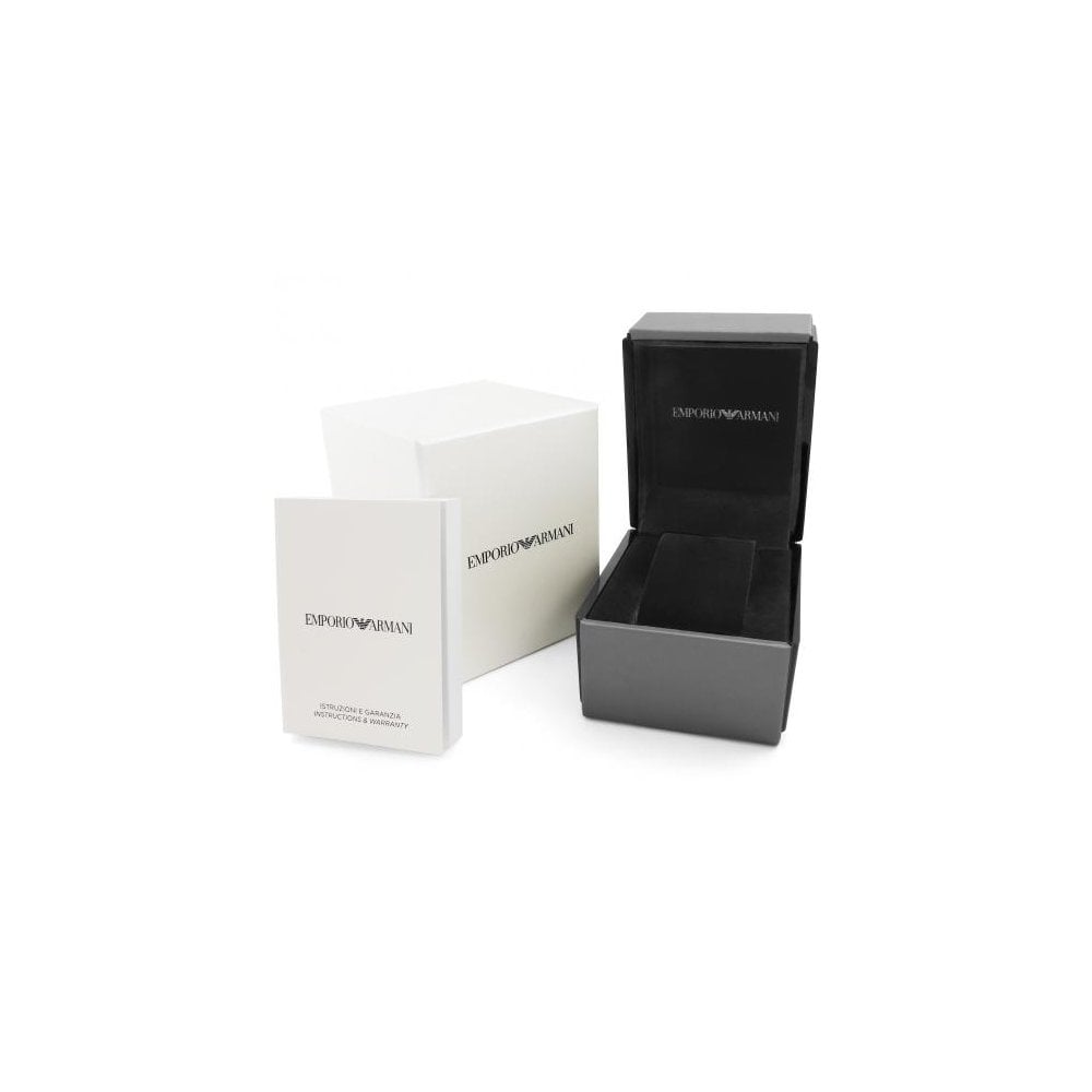 Emporio Armani AR60089 watch box and presentation packaging