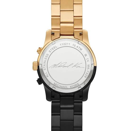 Michael Kors Runway Gold & Black Tone Watch MK7328