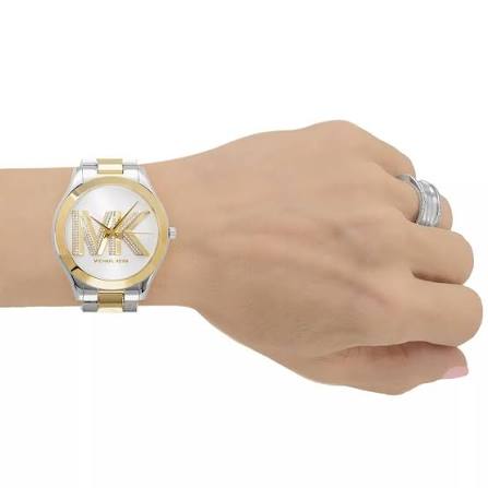 Michael Kors Oversized Slim Runway Two-Tone Watch MK4735