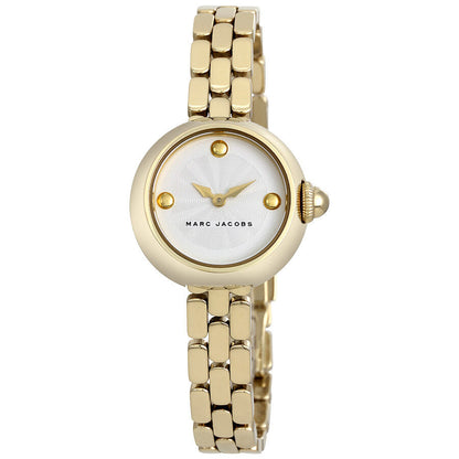Marc Jacobs Courtney gold watch with silver dial and gold-tone bracelet