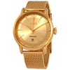 Maserati Epoca gold dial men's watch with gold-tone mesh bracelet and date window