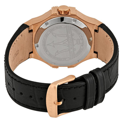 Maserati Potenza watch caseback with engraved Maserati trident logo