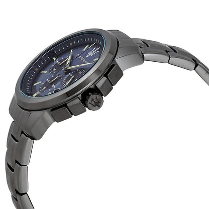 Maserati Successo watch side angle view showing case and bracelet profile