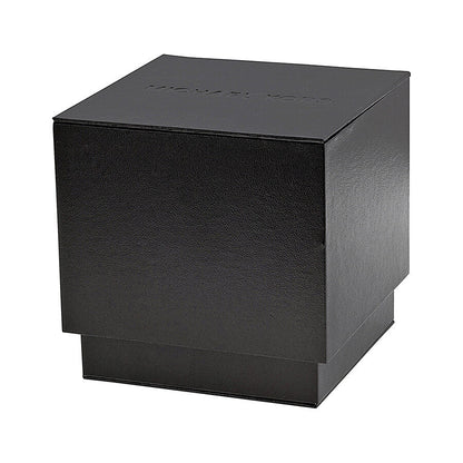 Michael Kors branded black watch box packaging