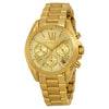 Michael Kors Bradshaw gold chronograph watch with champagne dial and Roman numerals