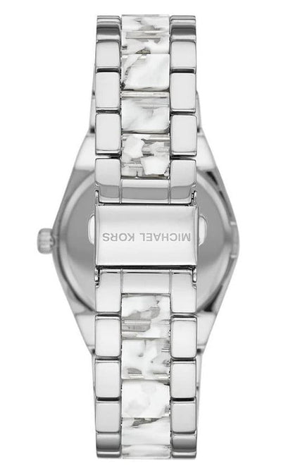 Michael Kors Channing MK6649 watch case back showing Michael Kors branding