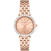 Michael Kors Darci rose gold watch with crystal-set bezel and matching bracelet